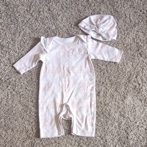 Bebe White Matching Bodysuit Set